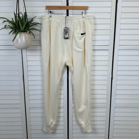 New XL‎ Twenty Montreal Cream Sunnyside Reverse Loop Terry Sweatpant Jogger Pant - Picture 7 of 13